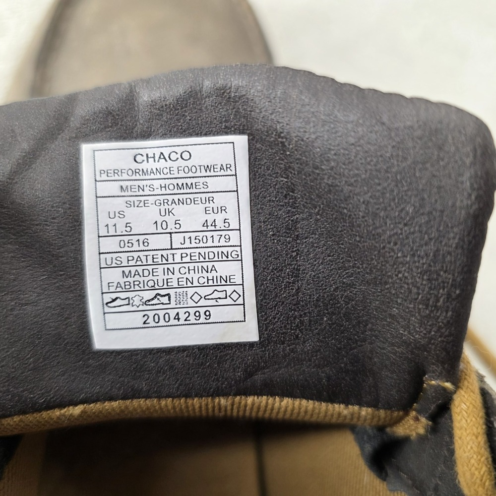 Chaco Brio Moc Toe Men's Size 11.5 Casual Lace-Up Leather Boots Brown J150179 - Picture 14 of 16